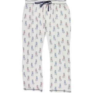 P.J. Salvage Womens Huskies Pajama Lounge Pants, White, NWT